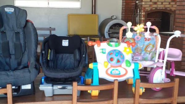 LOTE 20:DIVERSOS, contendo, cadeirinhas de bebê,bebê conforto, andador, cadeirinha de balanço,bicicl