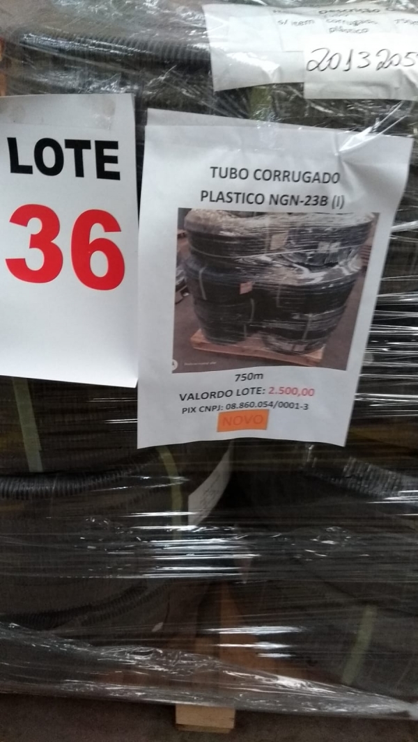 LOTE 36:TUBO CORRUGADO PLASTICO NGN-23B