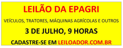 3  DE JULHO, LEILÃO DA EPAGRI, SC.