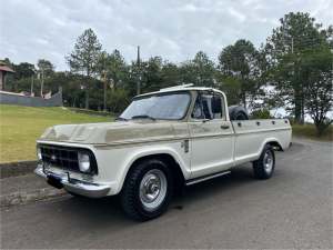 Foto de PICK UP GM CHEVROLET D 10, ANO E MODELO 1984, placas MCY 5460, renavam 00547246307, cor bege, diesel